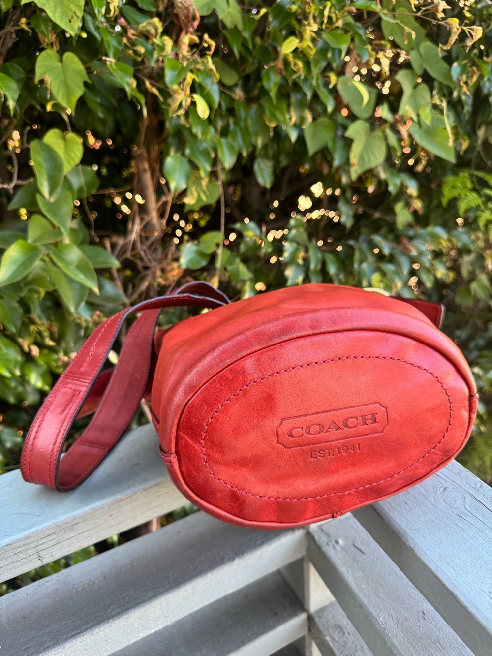 Vintage Coach 2007 Bleecker Tattersall Duffle
Bucket bag
